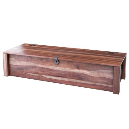 Picture of Hampshire Rustic Solid Wood Bedroom Linen Chest