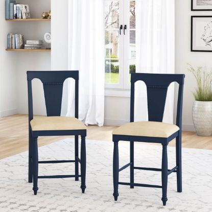 Picture of Avignon Modern Two Tone Wood Bar Chair