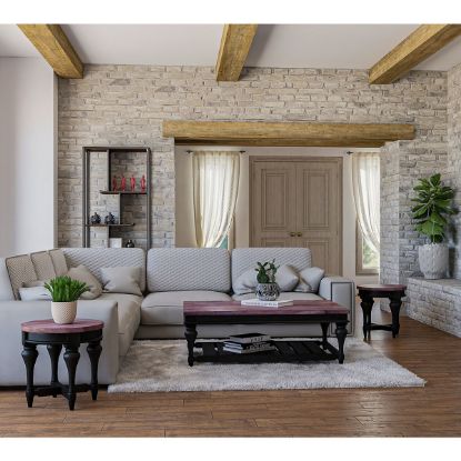 Picture of Safford Solid Mahogany Wood Coffee Table And End Table Set