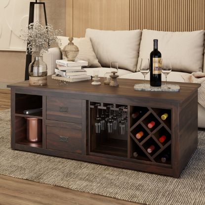 Picture of Vernon Multi Purpose Solid Wood Wine Storage Coffee Table