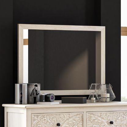 Picture of Calistoga Weathered Solid Wood Mirror Frame
