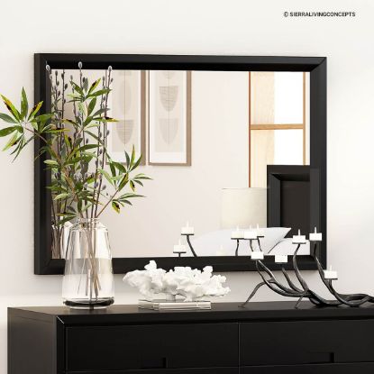 Picture of Modern Simplicity Mocha Solid Wood Mirror Frame