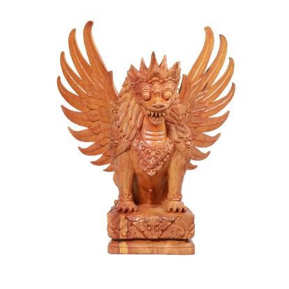 Picture of Barong Jack Fruit Wood Lion Decor Statue
