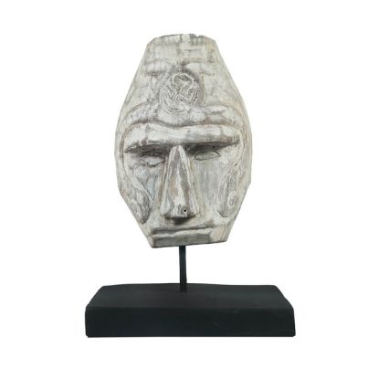 Picture of Gladstone Handmade Solid Suar Wood Primitive Mask Accent Decor