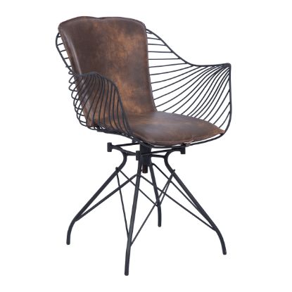 Picture of Yreka Industrial Style Wire Counter Height Bar Stool