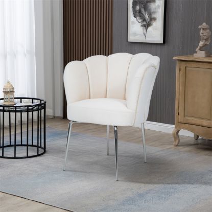 Picture of Manarola Stainless Steel Upholstered Armchair