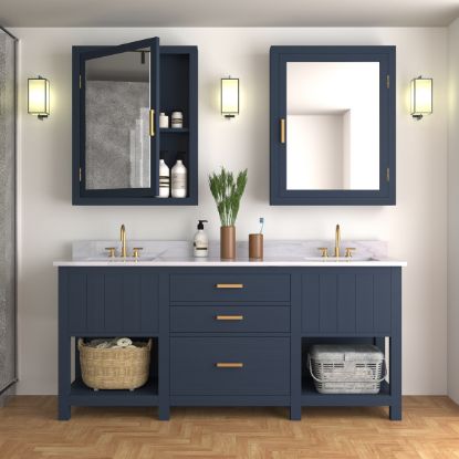 Picture of  Fenney Modern Solid wood Large Bathroom Vanity with Double Sink Space