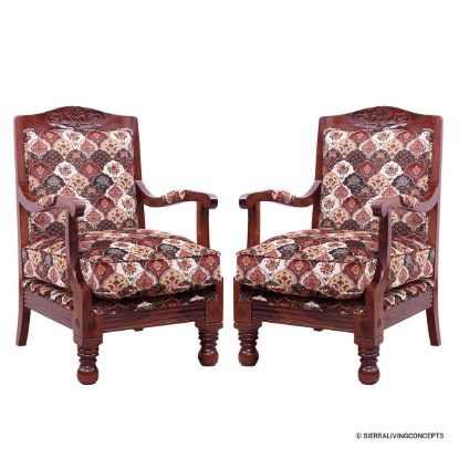 Picture of Nantucket Solid Wood Traditional Accent chair Set of 2