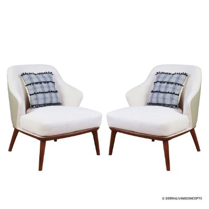 Picture of Arcata Upholstery Mid Century Modern Accent Chair Set of 2